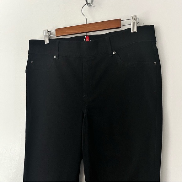 Spanx Flare Jeans Clean Black Pull On Slimming Classic XL Petite - Picture 3 of 10